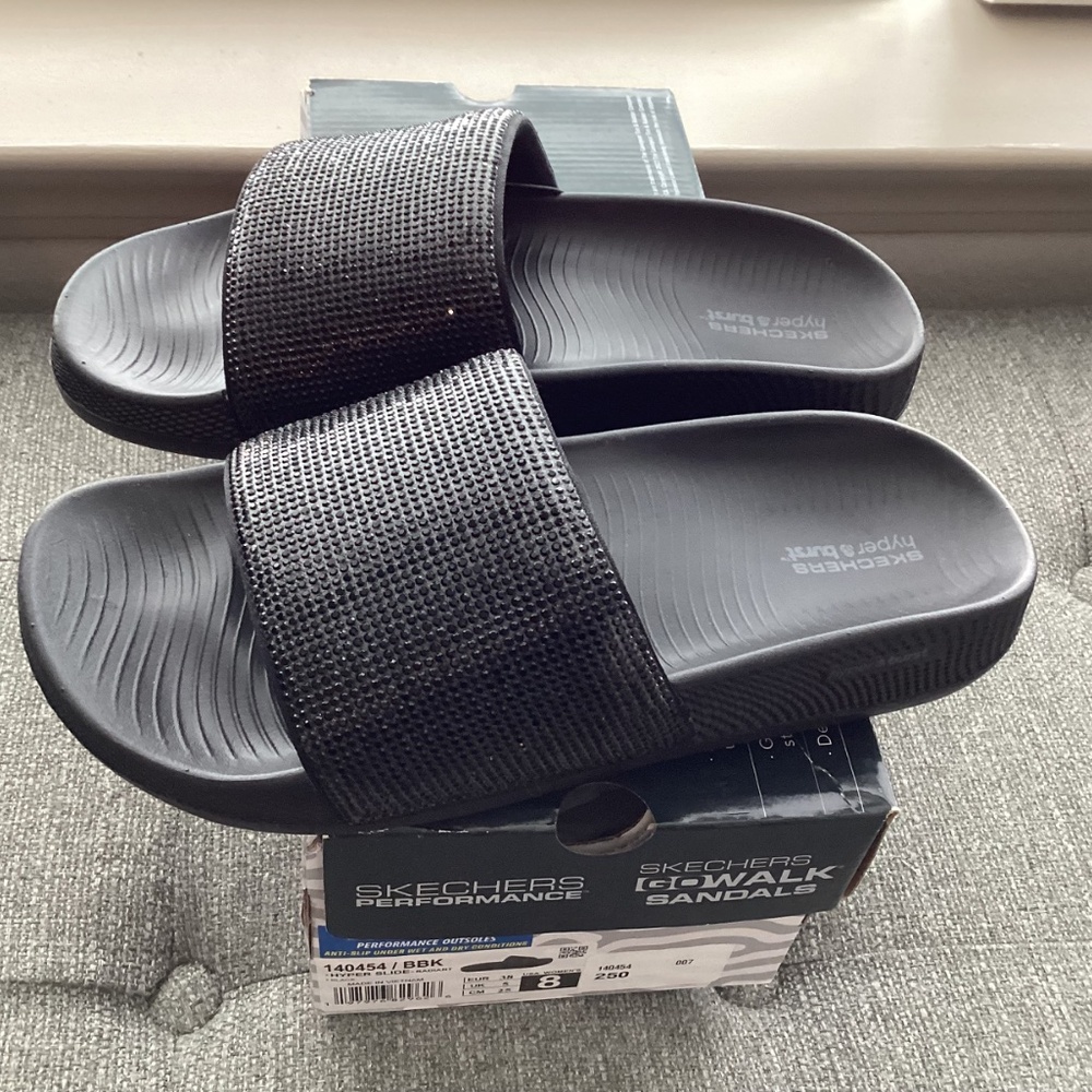 Skechers Women's Hyper Slide - Radiant Slide Sandals, size 8 - Picture 15 of 15